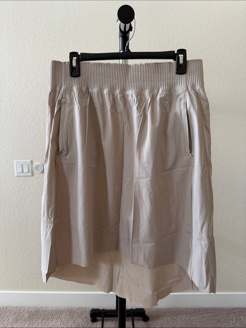 Athleta Beige High-Low Skirt